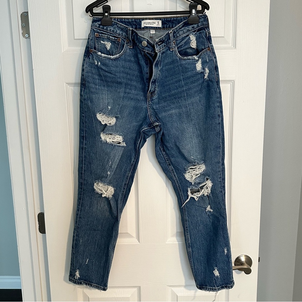 Abercrombie & Fitch Curve Love High Rise Mom Jean